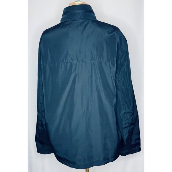 Michael Kors Mens Black Blue Windbreaker Jacket Large - Picture 6 of 10